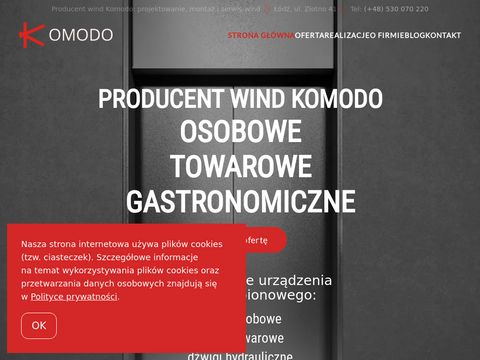 Komodo - serwis windy osobowe towarowe
