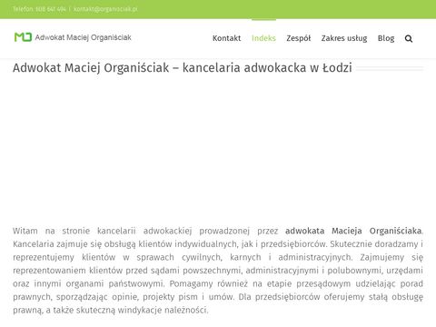 Organisciak.pl - kancelaria adwokacka