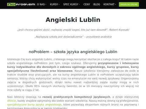 Noproblem.edu.pl szkoła języka angielskiego