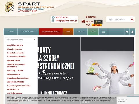 Sklep.spart.com.pl odzież dla gastronomii