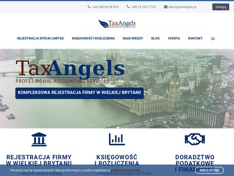 Taxangels.pl rejestracja firmy w Anglii
